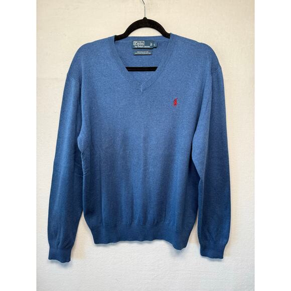 Polo by Ralph Lauren Other - Polo by Ralph Lauren 100% Pima Cotton V-Neck Sweater, Size Large
